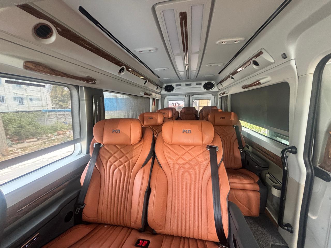 9 Seater Luxury Maharaja Urbania Interior